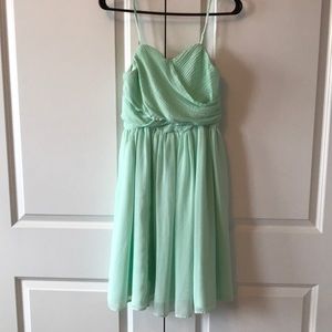 Mint green bridesmaid dress